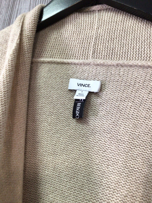 Vince Wool-Cashmere Drape Cardigan Size Small